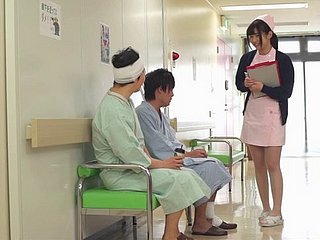 Deliciosa enfermeira bring off Japão recebe seu fanny bem