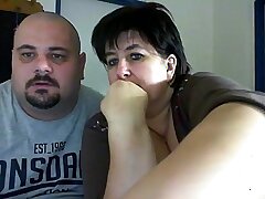 Heavy couple on webcam