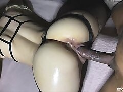 Obese booty teen gets fucked unconnected with BBC certificate Halloween party!! (interracial) - Inpossibleoreo
