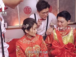 ModelMedia Asia-ле-лежащая свадебная сцена-Liang Yun Fei-MD-0232-лучшая оригинальная азиатская порно видео