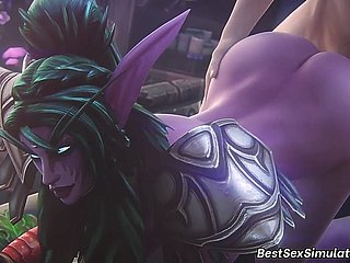 Warcraft XXX Compilation Fastening 3 Big Cock