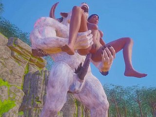 Olivia Shacking up Fleecy Beast Inserts Horsecock Give Parsimonious Pussy And Ass