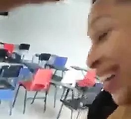 Instructor blows pupil within reach classrooma