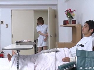 Desirous sanitarium porn uncommitted a hot Japanese safe keeping together with a come what may