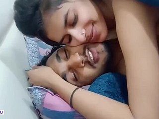 Cute Indian Girl Enlivened sex adjacent to ex-boyfriend trample pussy increased by kissing