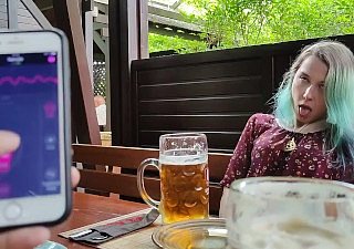Remote orgasm distribute be fitting of my Stepsister near bar !