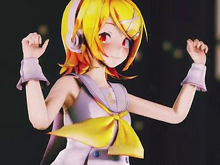 Rin Dance + Stripping Far-out (Hentai 3d)