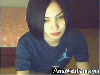 Una deliziosa ragazza coreana, arrapata on every side webcam