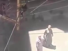 Rijpe marocaine montre zoon gros cul dans arctic rue!