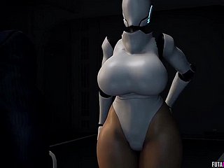 alienígena pênis e robô coleta de sexo quente